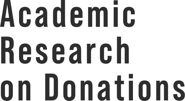 Academic Research on Donations